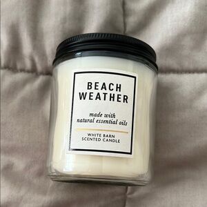 Bath & Body Works White Barn single wick candle Beach Weather